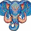 UNIDRAGON Houten Puzzel Dier - Eeuwige Olifant - 299 Stukjes - King Size 41x32 Cm -Puzzels Verkoopwinkel 550x421 5