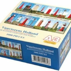 Merkloos Puzzel A3 Vuurtorens 1000pcs