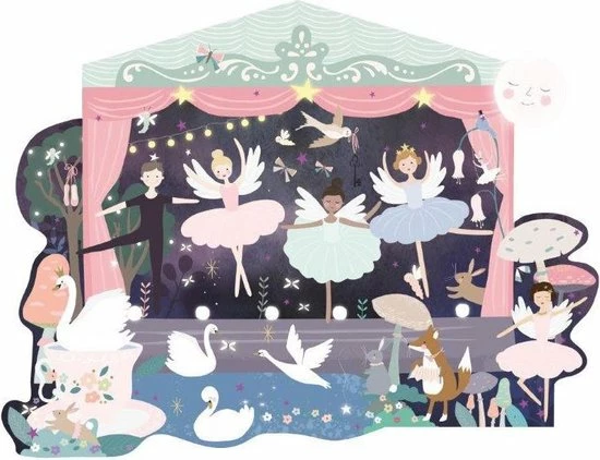 Floss & Rock Ballet Puzzel 80 St. - 55 X 35 Cm 3 Floss & Rock Ballet Puzzel 80 St. - 55 X 35 Cm