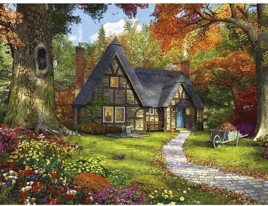Jumbo Premium Collection Puzzel The Autumn Cottage - Legpuzzel - 950 Stukjes 6 Jumbo Premium Collection Puzzel The Autumn Cottage - Legpuzzel - 950 Stukjes - Afbeelding 4