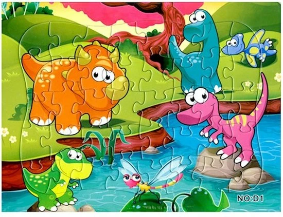Sorprese Puzzel – 3 Paar – Kinderpuzzel – Dinosaurus – 40 Stukjes – Leerzame Puzzels - Sinterklaas - Cadeau 5 Sorprese Puzzel – 3 Paar – Kinderpuzzel – Dinosaurus – 40 Stukjes – Leerzame Puzzels - Sinterklaas - Cadeau - Afbeelding 3