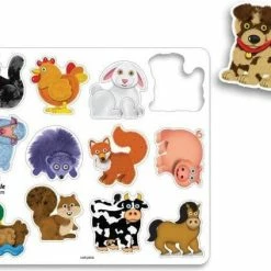 Quercetti Vormenpuzzel Boerderij Junior 12 Stukjes 12 Quercetti Vormenpuzzel Boerderij Junior 12 Stukjes -Puzzels Verkoopwinkel 550x423 4