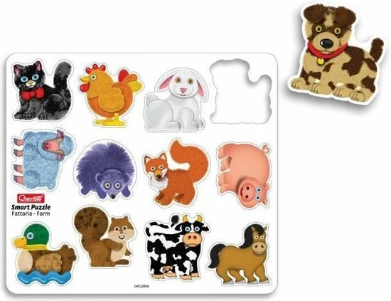 Quercetti Vormenpuzzel Boerderij Junior 12 Stukjes 7 Quercetti Vormenpuzzel Boerderij Junior 12 Stukjes - Afbeelding 5