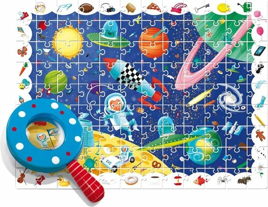 Ludattica Legpuzzel Detective Ruimte Junior 70 X 50 Cm 108 Stuks 7 Ludattica Legpuzzel Detective Ruimte Junior 70 X 50 Cm 108 Stuks - Afbeelding 5