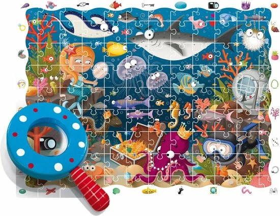 Ludattica - Ludattica Detective Puzzel Onderwaterwereld 108 St 5 Ludattica - Ludattica Detective Puzzel Onderwaterwereld 108 St - Afbeelding 3