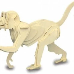 De Bouwplaats Bouwpakket 3D Puzzel Aap- Hout