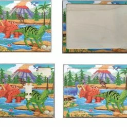 YUMI 2 Houten Puzzels-60 Stuk-Legpuzzel-Educatief-Kinderen-Kleuters-Dino/Luchtballon -Puzzels Verkoopwinkel 550x429 3