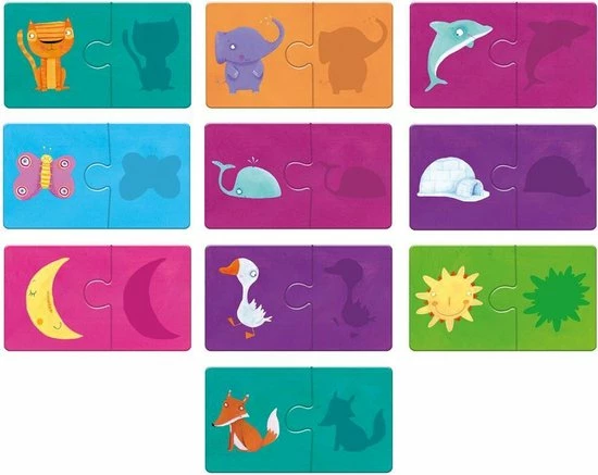 Ludattica Legpuzzel Baby Logic Outlines Karton 20 Stukjes 5 Ludattica Legpuzzel Baby Logic Outlines Karton 20 Stukjes - Afbeelding 3