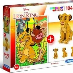 Clementoni Legpuzzel Met Bouwpakket The Lion King 104 Stukjes -Puzzels Verkoopwinkel 550x439 3