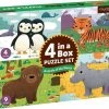Mudpuppy 4-in-1 Puzzel Dieren Van De Wereld - 4+6+9+12 Stukjes -Puzzels Verkoopwinkel 550x444 3