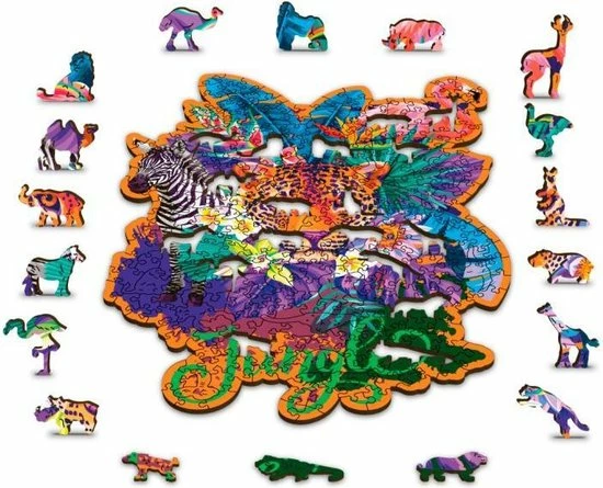 Wooden City WOODEN.CITY 0038-L Puzzel Vormpuzzel 300 Stuk(s) Dieren 4 Wooden City WOODEN.CITY 0038-L Puzzel Vormpuzzel 300 Stuk(s) Dieren - Afbeelding 2