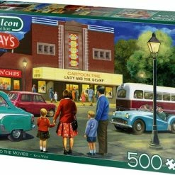 Falcon Puzzel A Trip To The Movies - Legpuzzel - 500 Stukjes -Puzzels Verkoopwinkel 550x447 1