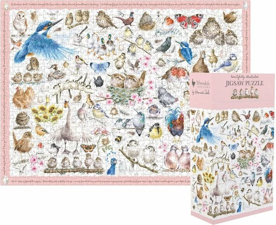 Wrendale Designs - Puzzel - Garden Birds 3 Wrendale Designs - Puzzel - Garden Birds