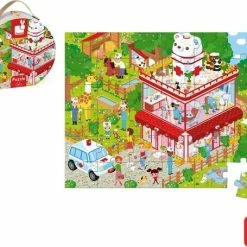 Janod Puzzelkoffer - Dierenkliniek 12 Janod Puzzelkoffer - Dierenkliniek -Puzzels Verkoopwinkel 550x455 2