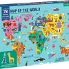 Mudpuppy Geographische Puzzel Wereldkaart - 78 Stukjes -Puzzels Verkoopwinkel 550x455 5