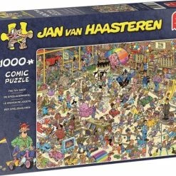 Jumbo Jan Van Haasteren Puzzelvoordeelset SPEELGOEDWINKEL 1000, WIJNMAKERIJ 1000, DE BIBLIOTHEEK 1000 -Puzzels Verkoopwinkel 550x456 2