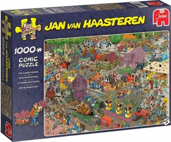 Jan Van Haasteren Puzzelbundel - 2 Stuks - Eurovisie Songfestival 1000 Stukjes & De Bloemencorso 1000 Stukjes 4 Jan Van Haasteren Puzzelbundel - 2 Stuks - Eurovisie Songfestival 1000 Stukjes & De Bloemencorso 1000 Stukjes - Afbeelding 2