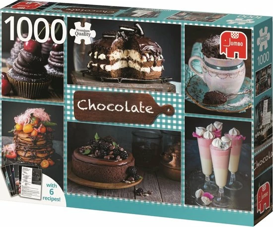 Jumbo Premium Collection Puzzel Chocolate - Legpuzzel - 1000 Stukjes 5 Jumbo Premium Collection Puzzel Chocolate - Legpuzzel - 1000 Stukjes - Afbeelding 3
