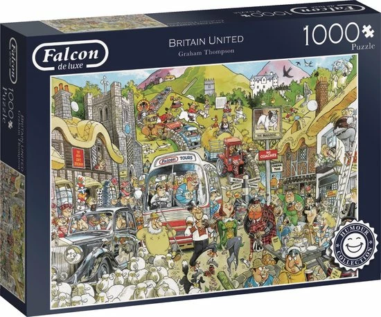 Jumbo Falcon Puzzel Graham Thompson Britain - Legpuzzel - 1000 Stukjes 3 Jumbo Falcon Puzzel Graham Thompson Britain - Legpuzzel - 1000 Stukjes