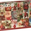 Jumbo Premium Collection Puzzel Vintage Kerstmannen - Legpuzzel - 2000 Stukjes