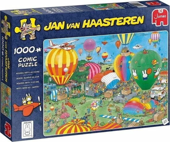 Jan Van Haasteren Puzzelbundel - 2 Stuks - Vrijdag De 13e 1000 Stukjes & Hoera! Nijntje 65 Jaar 1000 Stukjes 5 Jan Van Haasteren Puzzelbundel - 2 Stuks - Vrijdag De 13e 1000 Stukjes & Hoera! Nijntje 65 Jaar 1000 Stukjes - Afbeelding 3