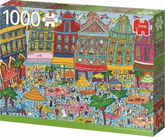 Jumbo Premium Collection Puzzel Grote Markt Brussel - Legpuzzel - 1000 Stukjes 5 Jumbo Premium Collection Puzzel Grote Markt Brussel - Legpuzzel - 1000 Stukjes - Afbeelding 3