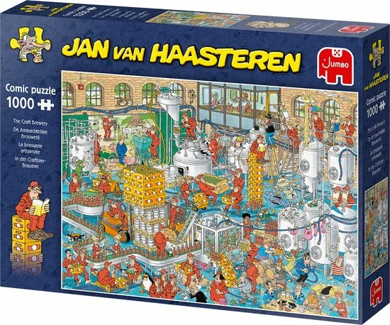 Jan Van Haasteren De Ambachtelijke Brouwerij Puzzel - 1000 Stukjes 5 Jan Van Haasteren De Ambachtelijke Brouwerij Puzzel - 1000 Stukjes - Afbeelding 3