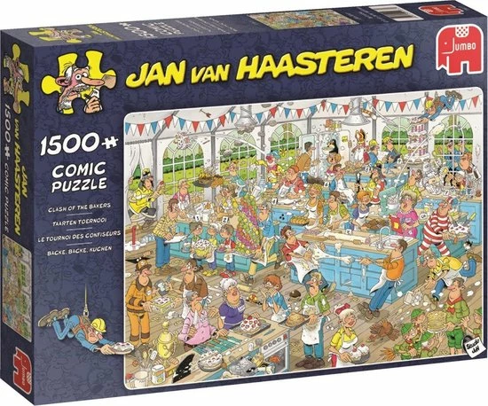 Jan Van Haasteren Taarten Toernooi Puzzel - 1500 Stukjes 3 Jan Van Haasteren Taarten Toernooi Puzzel - 1500 Stukjes