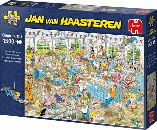 Jan Van Haasteren Taarten Toernooi Puzzel - 1500 Stukjes 9 Jan Van Haasteren Taarten Toernooi Puzzel - 1500 Stukjes - Afbeelding 7