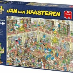 Jumbo Jan Van Haasteren Puzzelbundel - 2 Stuks - De Bibliotheek 1000 Stukjes & Rondje Texel 1000 Stukjes -Puzzels Verkoopwinkel 550x458 50