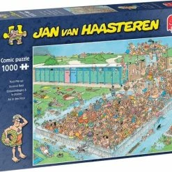 Jan Van Haasteren Voordeelset Van 2 X :LA TOMATINA TOMATENGEVECHT 1000, BOMVOL BAD 1000 -Puzzels Verkoopwinkel 550x459 1