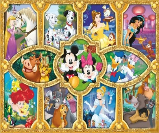 King Disney Puzzel 1000 Stukjes - Magical Moments - Legpuzzel (68 X 49 Cm) 4 King Disney Puzzel 1000 Stukjes - Magical Moments - Legpuzzel (68 X 49 Cm) - Afbeelding 2