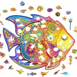 UNIDRAGON Houten Puzzel Dier - Glanzende Vis - 331 Stukjes - King Size 40x31 Cm -Puzzels Verkoopwinkel 550x460 2