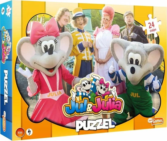 Just Games Legpuzzel Jul & Julia Junior Karton 24 Stukjes 6 Just Games Legpuzzel Jul & Julia Junior Karton 24 Stukjes - Afbeelding 4