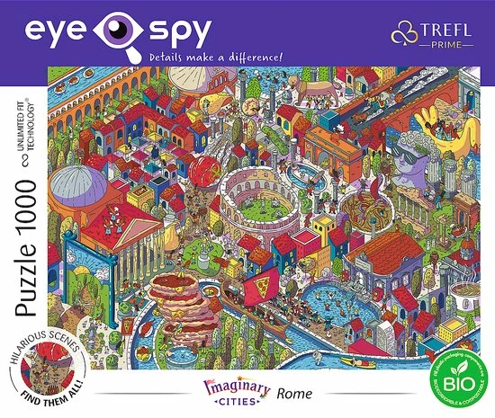 Trefl Prime Eye Spy Imaginary Cities Rome Puzzel - 1000 Stukjes 11 Trefl Prime Eye Spy Imaginary Cities Rome Puzzel - 1000 Stukjes - Afbeelding 9