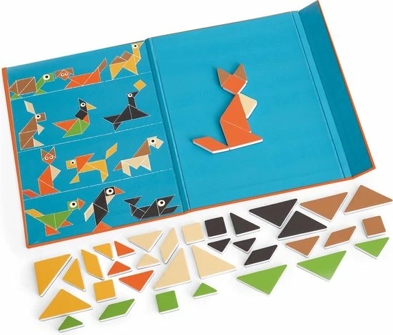 Scratch Europe Scratch EduLogic Book: TANGRAM DIEREN 18,2x25,6x1,3cm (gesloten), 51,5x25,6x1cm (open), Magnetisch, 4+ 5 Scratch Europe Scratch EduLogic Book: TANGRAM DIEREN 18,2x25,6x1,3cm (gesloten), 51,5x25,6x1cm (open), Magnetisch, 4+ - Afbeelding 3