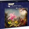 Art By BlueBird M. J.Heade - Cattleya Orchid And Three Hummingbirds, 1871 (1000 Stukjes, Kunst Puzzel) -Puzzels Verkoopwinkel 550x474 2