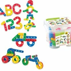 Dede- Click Clack Puzzel-96 Stukjes-Transparante Opbergdoos-3+ Jaar- STEM-Non Toxic -Puzzels Verkoopwinkel 550x474 4