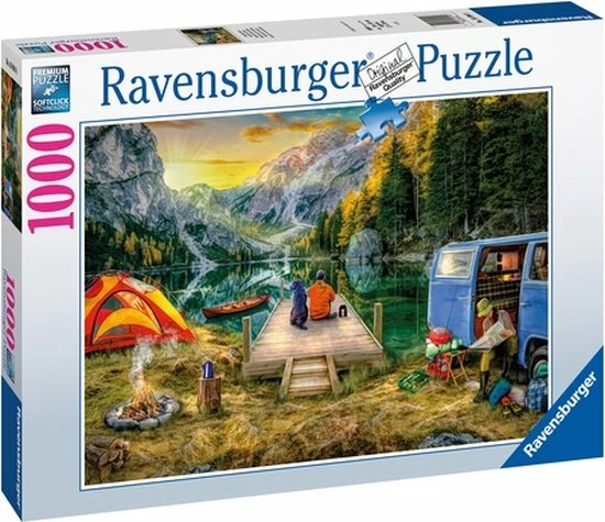 Ravensburger Puzzel Vakantie Op De Camping - Legpuzzel - 1000 Stukjes 4 Ravensburger Puzzel Vakantie Op De Camping - Legpuzzel - 1000 Stukjes - Afbeelding 2