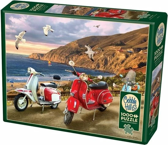 Cobble Hill Puzzel Scooters - 1000 Stukjes 3 Cobble Hill Puzzel Scooters - 1000 Stukjes