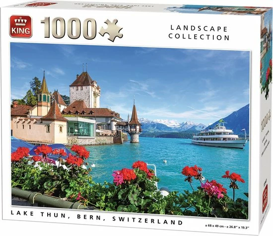 Puzzel 1000 Stukjes Tunnersee Zwitserland - King - Legpuzzel (68 X 49 Cm) 3 Puzzel 1000 Stukjes Tunnersee Zwitserland - King - Legpuzzel (68 X 49 Cm)