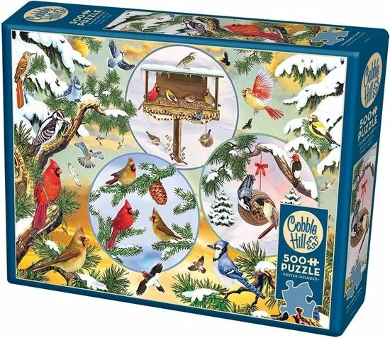 Cobble Hill Puzzel Winterbird Magic - 500 Stukjes 3 Cobble Hill Puzzel Winterbird Magic - 500 Stukjes