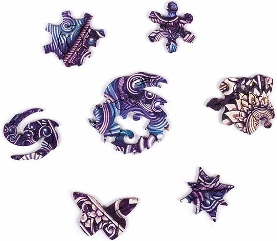 UNIDRAGON Houten Puzzel Mandala - Overkoepelende Tegenstellingen - 350 Stukjes - King Size 33x33 Cm 5 UNIDRAGON Houten Puzzel Mandala - Overkoepelende Tegenstellingen - 350 Stukjes - King Size 33x33 Cm - Afbeelding 3