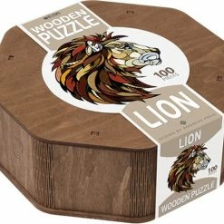 Eco-wood-art Legpuzzel Lion 31 X 28 X 0,5 Cm Hout Bruin 100 Stuks