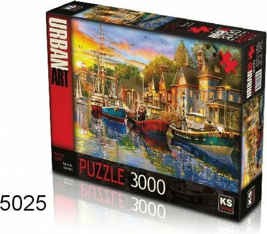 KS Games Harbour Lights Puzzel 3000 Stukjes 5 KS Games Harbour Lights Puzzel 3000 Stukjes - Afbeelding 3