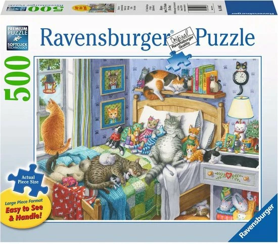 Ravensburger Cat Nap Legpuzzel 500 Stuk(s) Stripfiguren 3 Ravensburger Cat Nap Legpuzzel 500 Stuk(s) Stripfiguren