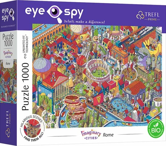 Trefl Prime Eye Spy Imaginary Cities Rome Puzzel - 1000 Stukjes 3 Trefl Prime Eye Spy Imaginary Cities Rome Puzzel - 1000 Stukjes