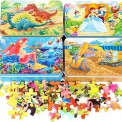 Merkloos Kinderpuzzel Helikopter - 60 Stukjes - 22.5x14 Cm - Schoencadeautje Sinterklaas -Puzzels Verkoopwinkel 550x486 1