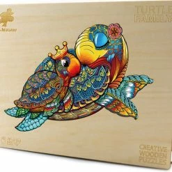 Brickkies®, Schildpad Familie, Turtle Family Jigsaw Puzzle, Houten Puzzel, A3, Maat L, 43 X 31 Cm, 255 Stukjes 11 Brickkies®, Schildpad Familie, Turtle Family Jigsaw Puzzle, Houten Puzzel, A3, Maat L, 43 X 31 Cm, 255 Stukjes -Puzzels Verkoopwinkel 550x486 2