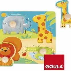 Goula Safari Dieren Houten Puzzel -Puzzels Verkoopwinkel 550x487 1